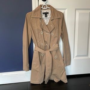 Double breasted trench coat